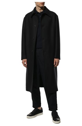 Мужское хлопковое поло BRIONI темно-синего цвета по цене 71500 руб., арт. UMR40L/P1K35 | Фото 2 Мужское хлопковое поло BRIONI темно-синего цвета, арт. UMR40L/P1K35 | Фото 2 (Материал внешний: Хлопок; Рукава: Короткие; Длина (для топов): Стандартные; Кросс-КТ: Трикотаж; Застежка: Пуговицы; Стили: Кэжуэл)