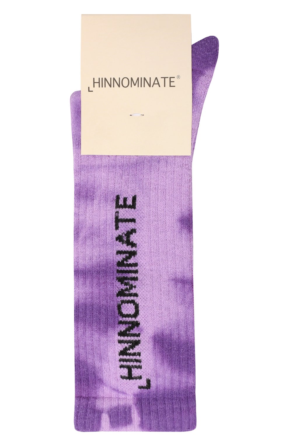 Мужские хлопковые носки HINNOMINATE сиреневого цвета, арт. HAS2/HNAM17CZ | Фото 1 (Кросс-КТ: бельё; Материал внешний: Хлопок)