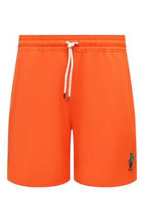 Мужские плавки-шорты POLO RALPH LAUREN оранжевого цвета, арт. 710865367 | Фото 1 (Материал внешний: Синтетический материал; Мужское Кросс-КТ: плавки-шорты; Принт: Без принта)