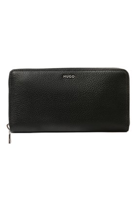 Женские кожаный кошелек BOSS черного цвета, арт. 50470617 | Фото 1 (Материал: Натуральная кожа)