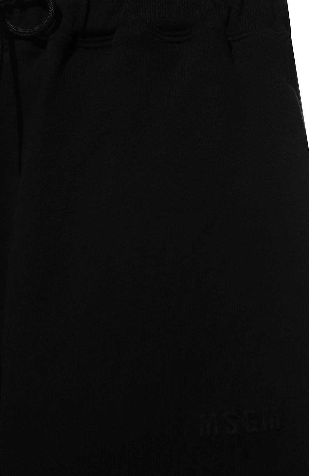 Женские хлопковые шорты MSGM черного цвета, арт. 3242MDB164 227299 | Фото 5 (Женское Кросс-КТ: Шорты-одежда; Материал внешний: Хлопок; Стили: Спорт-шик; Длина Ж (юбки, платья, шорты): До колена)