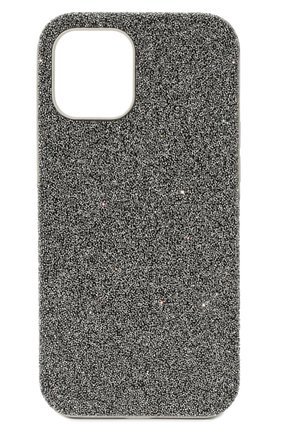 Чехол для iphone 12 pro max SWAROVSKI серого цвета по цене 8640 руб., арт. 5616368 | Фото 1 Чехол для iphone 12 pro max SWAROVSKI серого цвета, арт. 5616368 | Фото 1