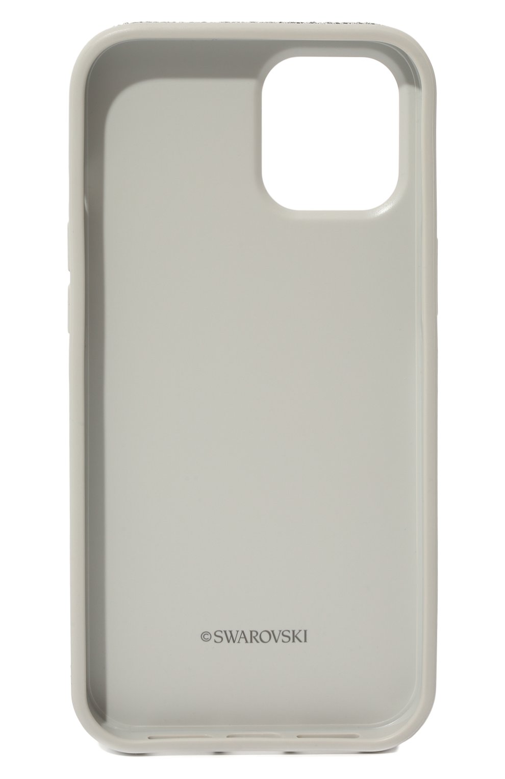 Чехол для iphone 12 pro max SWAROVSKI серого цвета по цене 8640 руб., арт. 5616368 | Фото 2 Чехол для iphone 12 pro max SWAROVSKI серого цвета, арт. 5616368 | Фото 2