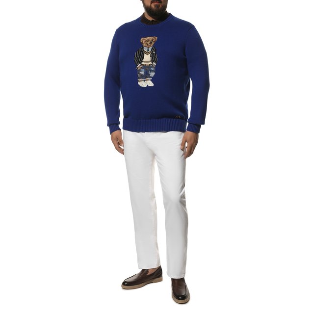 Хлопковый свитер Polo Ralph Lauren 711862909/PRL BS, цвет синий, размер 60 711862909/PRL BS - фото 2