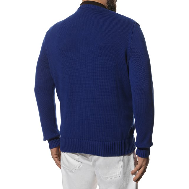 Хлопковый свитер Polo Ralph Lauren 711862909/PRL BS, цвет синий, размер 60 711862909/PRL BS - фото 4