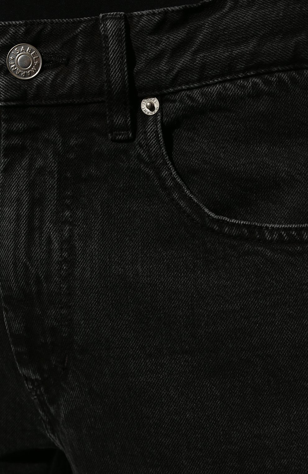 Мужские джинсы ISABEL MARANT черного цвета, арт. PA0867-22P021H/JACK | Фото 5 (Силуэт М (брюки): Прямые; Кросс-КТ: Деним; Длина (брюки, джинсы): Стандартные; Материал внешний: Хлопок, Деним; Стили: Кэжуэл)