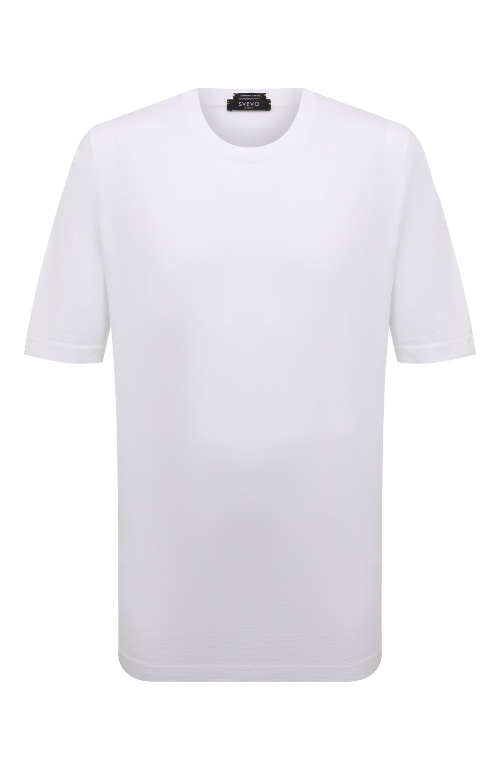 Мужская хлопковая футболка SVEVO белого цвета, арт. 46321SE22L/MP46 | Фото 1 (Big sizes: Big Sizes; Принт: Без принта; Рукава: Короткие; Длина (для топов): Удлиненные; Материал внешний: Хлопок; Стили: Кэжуэл)