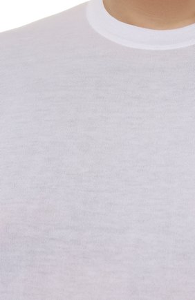 Мужская хлопковая футболка SVEVO белого цвета, арт. 46321SE22L/MP46 | Фото 5 (Big sizes: Big Sizes; Принт: Без принта; Рукава: Короткие; Длина (для топов): Удлиненные; Материал внешний: Хлопок; Стили: Кэжуэл)