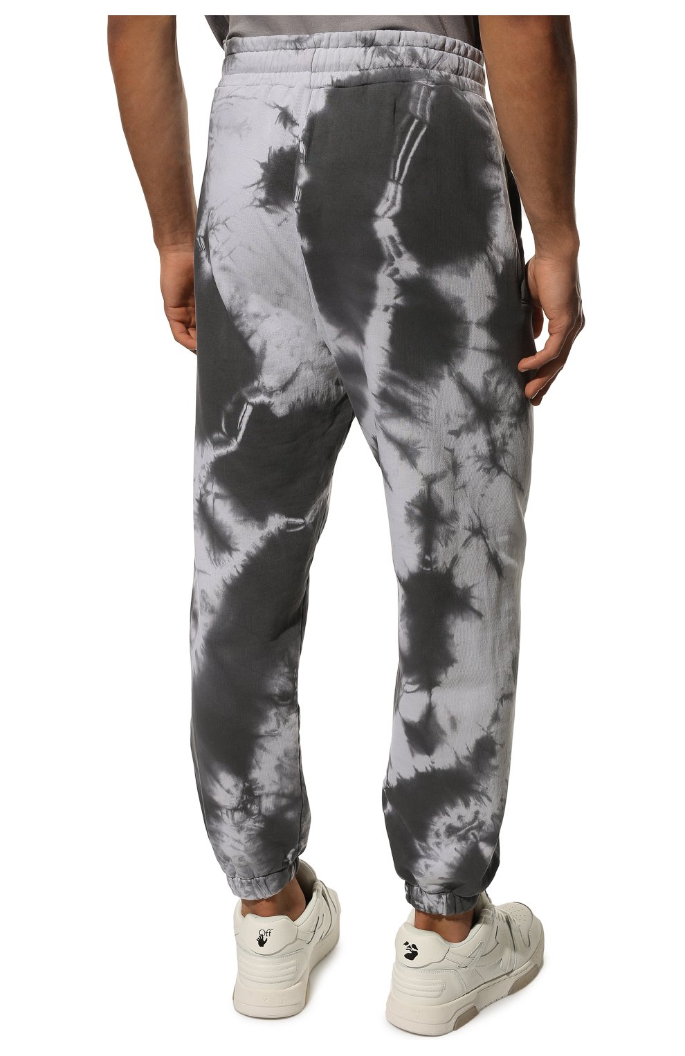 Мужские хлопковые джоггеры HINNOMINATE темно-серого цвета, арт. HUS2/HNM77SP | Фото 4 (Длина (брюки, джинсы): Стандартные; Стили: Гранж, Спорт-шик; Материал внешний: Хлопок; Силуэт М (брюки): Джоггеры)