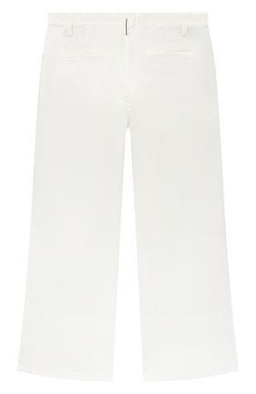 Детские джинсы BRUNELLO CUCINELLI белого цвета, арт. B0H43P459C | Фото 2 (Материал внешний: Хлопок; Детали: Однотонный; Кросс-КТ: джинсы; Ростовка одежда: 12 лет | 152 см)