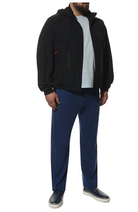 Мужские хлопковые брюки SVEVO синего цвета, арт. 46355SE22L/MP46 | Фото 2 (Материал внешний: Хлопок; Длина (брюки, джинсы): Стандартные; Случай: Повседневный; Стили: Спорт-шик; Big sizes: Big Sizes)