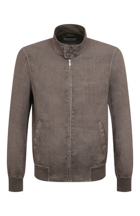 Мужской льняной бомбер GRAN SASSO бежевого цвета по цене 39950 руб., арт. 78194/50007 | Фото 1 Мужской льняной бомбер GRAN SASSO бежевого цвета, арт. 78194/50007 | Фото 1 (Длина (верхняя одежда): Короткие; Рукава: Длинные; Материал внешний: Лен; Кросс-КТ: Куртка; Принт: Без принта; Стили: Кэжуэл)