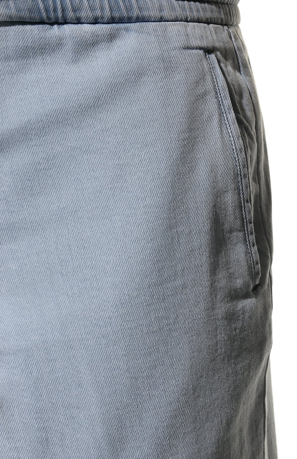 Мужские джинсы MARCO PESCAROLO светло-голубого цвета, арт. CHIAIAM/ZIP/45J05 | Фото 5 (Big sizes: Big Sizes; Силуэт М (брюки): Прямые; Кросс-КТ: Деним; Длина (брюки, джинсы): Стандартные; Материал внешний: Хлопок, Деним; Стили: Кэжуэл)