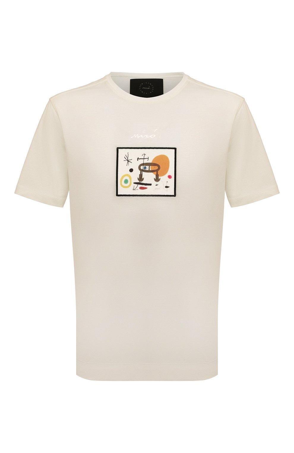 Мужская хлопковая футболка LIMITATO кремвого цвета, арт. JE NE JAMAIS/T-SHIRT | Фото 1 (Рукава: Короткие; Длина (для топов): Стандартные; Принт: С принтом; Материал внешний: Хлопок; Стили: Кэжуэл)