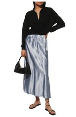Женские кожаные сандалии GIANVITO ROSSI черного цвета, арт. G32023.05CU0.NAPNER0 | Фото 2 (Материал внешний: Кожа; Материал внутренний: Натуральная кожа; Подошва: Плоская)