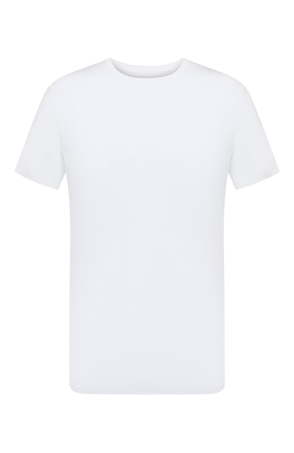 Мужская футболка DEREK ROSE белого цвета, арт. 3048-BASE001 | Фото 1 (Кросс-КТ: домашняя одежда; Рукава: Короткие; Материал внешний: Синтетический материал; Длина (для топов): Стандартные)
