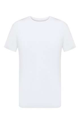 Мужская футболка DEREK ROSE белого цвета, арт. 3048-BASE001 | Фото 1 (Кросс-КТ: домашняя одежда; Рукава: Короткие; Материал внешний: Синтетический материал; Длина (для топов): Стандартные)