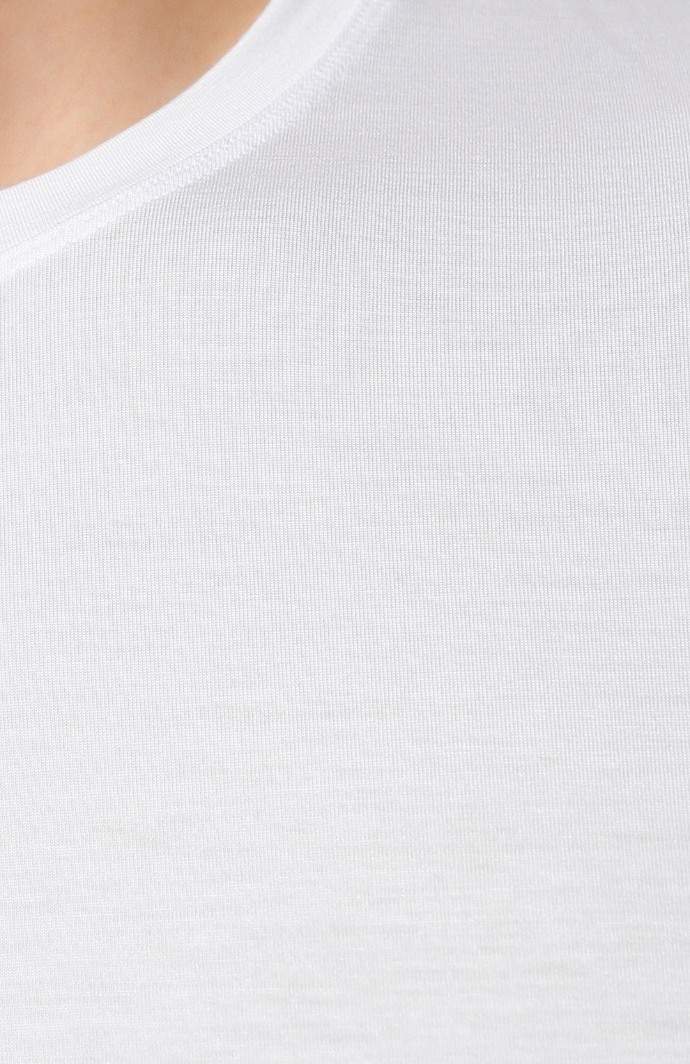 Мужская футболка DEREK ROSE белого цвета, арт. 3048-BASE001 | Фото 5 (Кросс-КТ: домашняя одежда; Рукава: Короткие; Материал внешний: Синтетический материал; Длина (для топов): Стандартные)