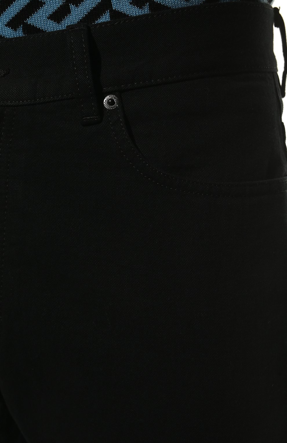 Мужские джинсы ERMENEGILDO ZEGNA черного цвета, арт. UZI55/GANJ | Фото 5 (Силуэт М (брюки): Прямые; Кросс-КТ: Деним; Длина (брюки, джинсы): Стандартные; Материал внешний: Хлопок, Деним; Стили: Кэжуэл)