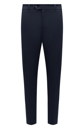 Мужские хлопковые брюки ANDREA CAMPAGNA темно-синего цвета, арт. 12M807.V000.CAMP. | Фото 1 (Длина (брюки, джинсы): Стандартные; Материал внешний: Хлопок; Случай: Повседневный; Силуэт М (брюки): Чиносы; Стили: Кэжуэл)