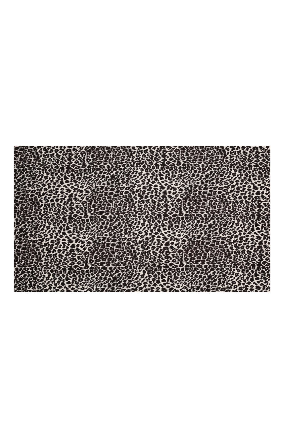 Женский шарф BOSS леопардового цвета, арт. 50469215 | Фото 4 (Материал: Текстиль, Хлопок)