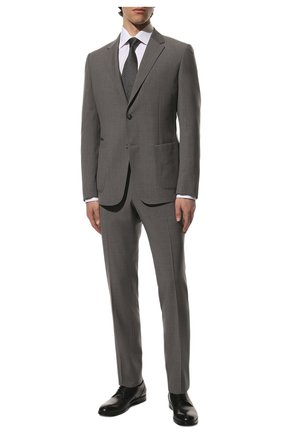 Мужская хлопковая сорочка BRIONI белого цвета по цене 83300 руб., арт. RCA20M/P106I | Фото 2 Мужская хлопковая сорочка BRIONI белого цвета, арт. RCA20M/P106I | Фото 2 (Длина (для топов): Стандартные; Рукава: Длинные; Материал внешний: Хлопок; Рубашки М: Regular Fit; Случай: Формальный; Воротник: Акула; Манжеты: На пуговицах; Принт: Однотонные, Полоска; Стили: Классический)
