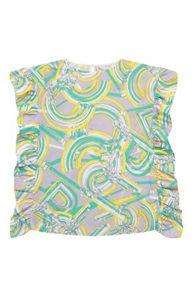 Детская хлопковая туника EMILIO PUCCI сиреневого цвета по цене 43200 руб., арт. 9Q1152 | Фото 1 Детская хлопковая туника EMILIO PUCCI сиреневого цвета, арт. 9Q1152 | Фото 1 (Материал внешний: Хлопок; Рукава: Короткие; Ростовка одежда: 10 - 11 лет | 140 - 146см, 12 лет | 152 см, 13 - 15 лет | 158 см, 4 года | 104 см, 6 лет | 116 см, 8 лет | 128 см)