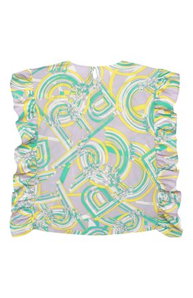 Детская хлопковая туника EMILIO PUCCI сиреневого цвета по цене 43200 руб., арт. 9Q1152 | Фото 2 Детская хлопковая туника EMILIO PUCCI сиреневого цвета, арт. 9Q1152 | Фото 2 (Материал внешний: Хлопок; Рукава: Короткие; Ростовка одежда: 10 - 11 лет | 140 - 146см, 12 лет | 152 см, 13 - 15 лет | 158 см, 4 года | 104 см, 6 лет | 116 см, 8 лет | 128 см)