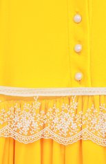 Детское платье yellow ZHANNA & ANNA желтого цвета, арт. ZAOZ00000150 | Фото 3 (Рукава: Длинные; Случай: Повседневный; Материал внешний: Синтетический материал; Девочки Кросс-КТ: Платье-одежда; Материал подклада: Хлопок; Ростовка одежда: 4 года | 104 см, 7 лет | 122 см, 8 лет | 128 см)