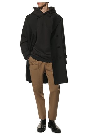 Мужской хлопковое худи MAISON MARGIELA темно-серого цвета по цене 71800 руб., арт. S50GU0191/S25550 | Фото 2 Мужской хлопковое худи MAISON MARGIELA темно-серого цвета, арт. S50GU0191/S25550 | Фото 2 (Материал внешний: Хлопок; Длина (для топов): Стандартные; Рукава: Длинные; Мужское Кросс-КТ: Худи-одежда; Стили: Минимализм; Принт: Без принта)