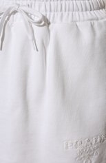 Женская хлопковая юбка-шорты PRADA белого цвета, арт. 132366-10J0-F0009-221 | Фото 5 (Длина Ж (юбки, платья, шорты): Мини; Женское Кросс-КТ: Юбка-одежда, юбка-шорты; Материал внешний: Хлопок; Стили: Спорт-шик)