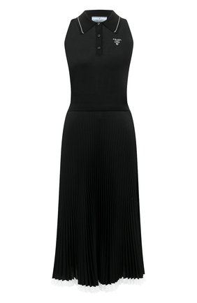 Женское платье PRADA черного цвета по цене 225000 руб., арт. P3B06-10FT-F0002-201 | Фото 1