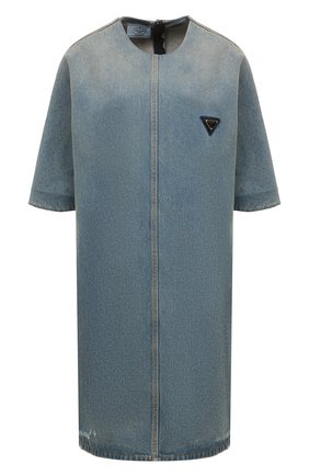 Женское джинсовое платье PRADA голубого цвета по цене 170000 руб., арт. GFA121-1ZAB-F0008-212 | Фото 1