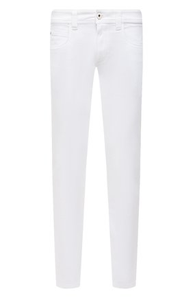 Мужские джинсы LORO PIANA белого цвета, арт. FAG1332 | Фото 1 (Материал внешний: Хлопок, Деним; Длина (брюки, джинсы): Стандартные; Кросс-КТ: Деним; Силуэт М (брюки): Прямые; Стили: Кэжуэл)