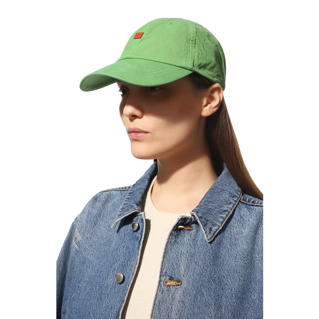 фото Хлопковая бейсболка acne studios