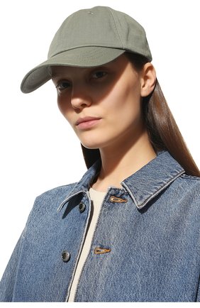 Женская хлопковая бейсболка ACNE STUDIOS светло-зеленого цвета по цене 69400 тенге, арт. C40224/W | Фото 2 Женская хлопковая бейсболка ACNE STUDIOS светло-зеленого цвета, арт. C40224/W | Фото 2 (Материал: Текстиль, Хлопок)