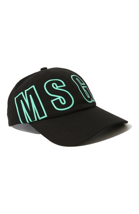 Детская хлопковая бейсболка MSGM KIDS черного цвета по цене 5995 руб., арт. MS028799 | Фото 1 Детская хлопковая бейсболка MSGM KIDS черного цвета, арт. MS028799 | Фото 1 (Материал: Текстиль, Хлопок)