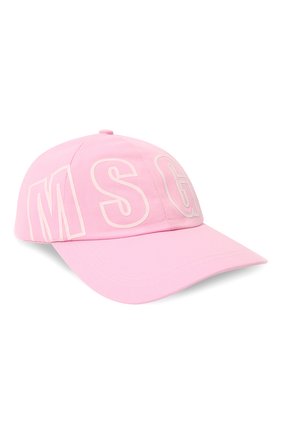 Детская хлопковая бейсболка MSGM KIDS розового цвета по цене 5995 руб., арт. MS028799 | Фото 1 Детская хлопковая бейсболка MSGM KIDS розового цвета, арт. MS028799 | Фото 1 (Материал: Текстиль, Хлопок)