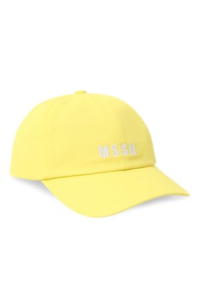 Детская хлопковая бейсболка MSGM KIDS желтого цвета по цене 5235 руб., арт. MS028798 | Фото 1 Детская хлопковая бейсболка MSGM KIDS желтого цвета, арт. MS028798 | Фото 1 (Материал: Текстиль, Хлопок)