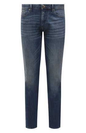 Мужские джинсы EMPORIO ARMANI синего цвета по цене 22150 руб., арт. 8N1J06/1D5QZ | Фото 1 Мужские джинсы EMPORIO ARMANI синего цвета, арт. 8N1J06/1D5QZ | Фото 1 (Материал внешний: Хлопок, Деним; Длина (брюки, джинсы): Стандартные; Кросс-КТ: Деним; Силуэт М (брюки): Прямые; Детали: Потертости; Стили: Кэжуэл)
