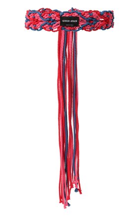 Женский текстильный пояс GIORGIO ARMANI розового цвета по цене 54850 руб., арт. Y1I303/YRG4V | Фото 1 Женский текстильный пояс GIORGIO ARMANI розового цвета, арт. Y1I303/YRG4V | Фото 1 (Материал: Текстиль; Кросс-КТ: Широкие)