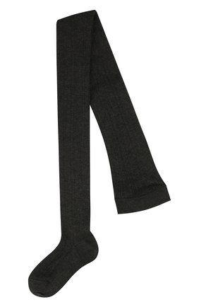 Женские кашемировые колготки BRUNELLO CUCINELLI темно-серого цвета, арт. M64990069P | Фото 1 (Материал внешний: Шерсть, Кашемир)