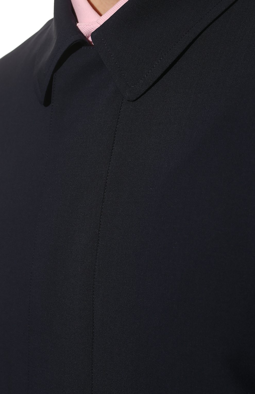 Мужская куртка CORNELIANI темно-синего цвета, арт. 8925K7-2120128/00 | Фото 5 (Кросс-КТ: Куртка, Ветровка; Материал внешний: Шерсть, Синтетический материал; Рукава: Длинные; Материал подклада: Синтетический материал; Длина (верхняя одежда): Короткие; Стили: Кэжуэл)