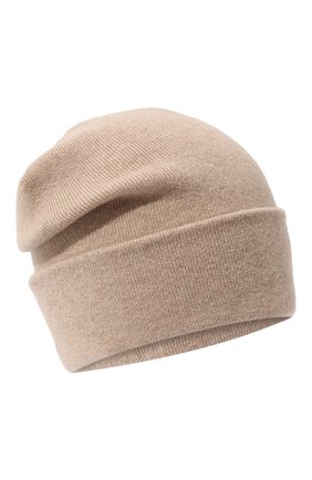 Женская кашемировая шапка BRUNELLO CUCINELLI светло-бежевого цвета, арт. M12135689P | Фото 1 (Материал: Шерсть, Кашемир, Текстиль)