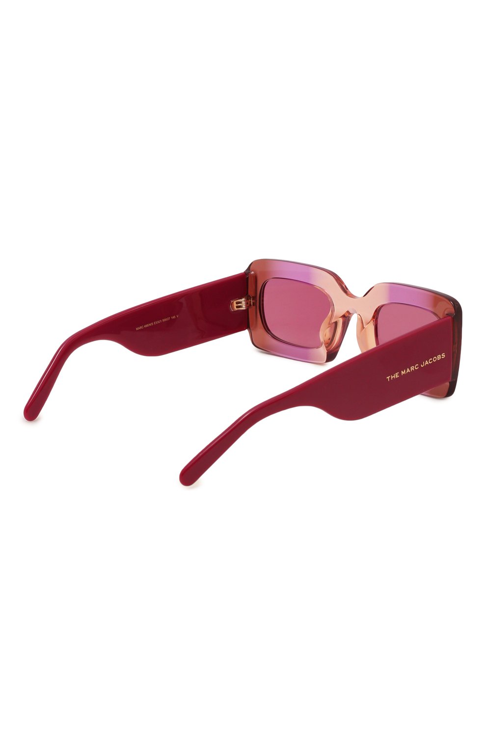 Женские солнцезащитные очки MARC JACOBS (THE) розового цвета, арт. MARC 488/N E53 | Фото 4 (Тип очков: С/з; Оптика Гендер: оптика-женское; Очки форма: Прямоугольные)