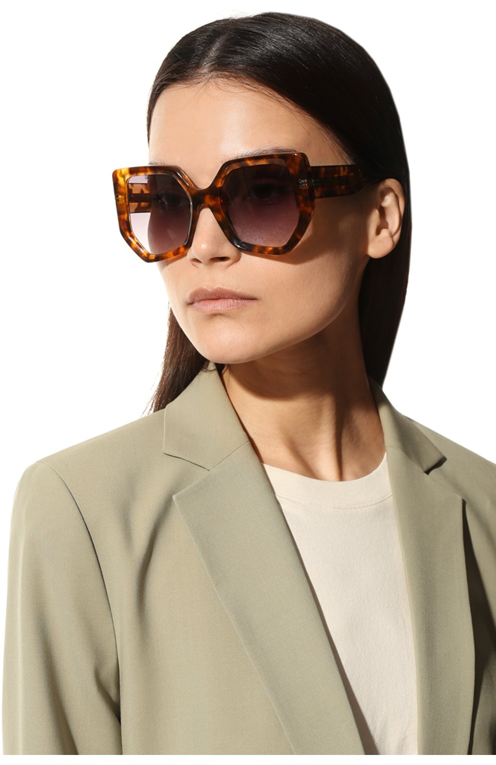 Женские солнцезащитные очки MARC JACOBS (THE) леопардового цвета, арт. MJ 1046 A84 | Фото 2 (Тип очков: С/з; Очки форма: Квадратные; Оптика Гендер: оптика-женское)