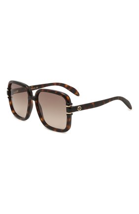 Женские солнцезащитные очки GUCCI леопардового цвета, арт. GG1066S 002 | Фото 1 (Тип очков: С/з; Оптика Гендер: оптика-женское; Очки форма: Квадратные)