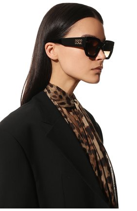 Женские солнцезащитные очки DSQUARED2 черного цвета, арт. D20031 2M2 | Фото 2 (Тип очков: С/з; Кросс-КТ: С/з-унисекс; Оптика Гендер: оптика-унисекс; Очки форма: Квадратные)