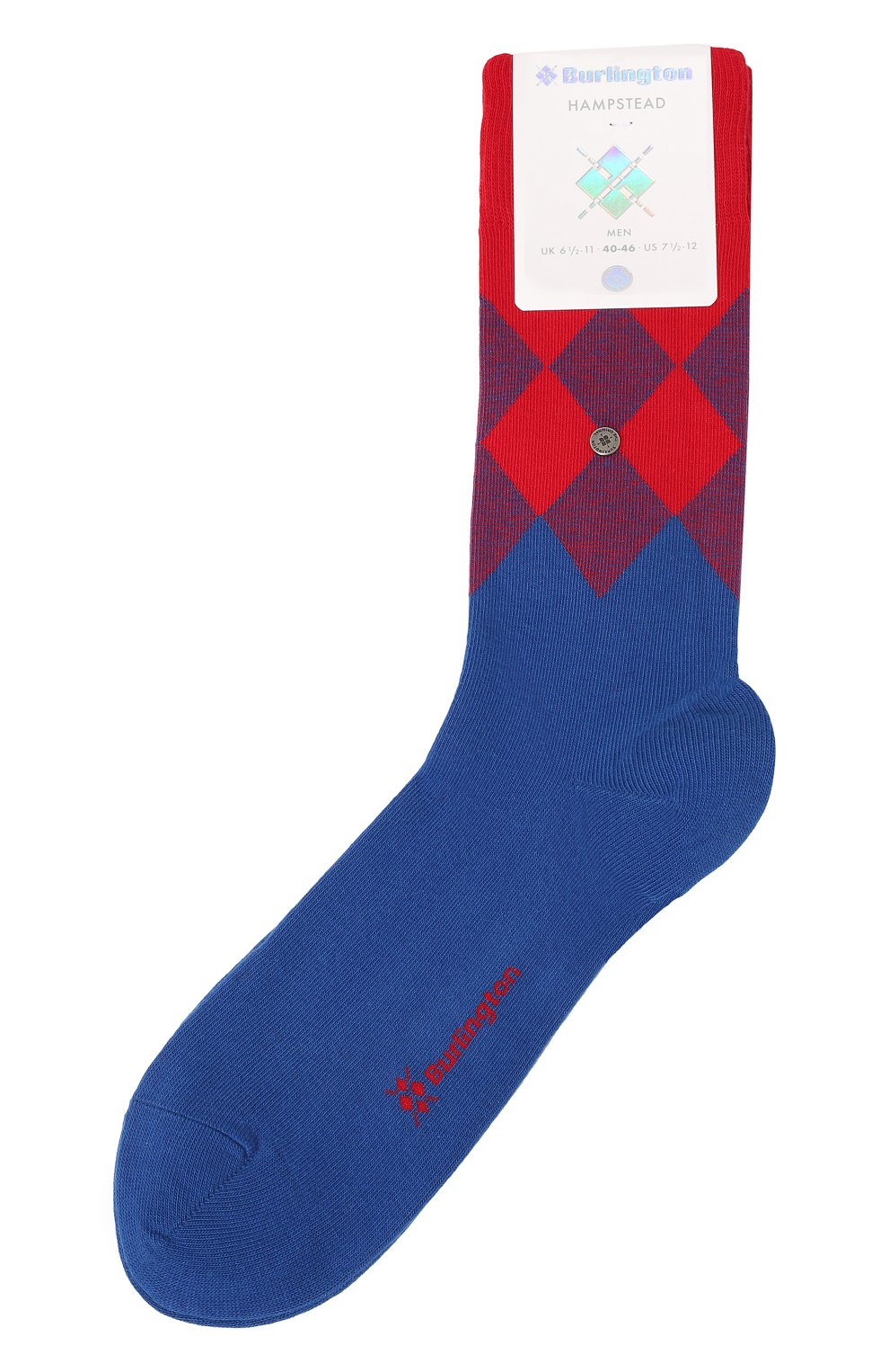 Мужские хлопковые носки BURLINGTON разноцветного цвета, арт. 21912. | Фото 1 (Кросс-КТ: бельё; Материал внешний: Хлопок)