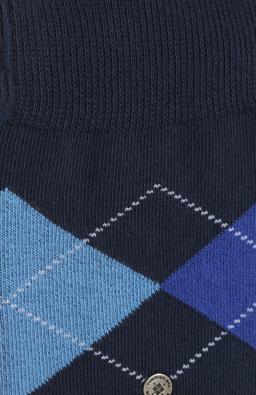 Мужские комплект из двух пар носков BURLINGTON темно-синего цвета, арт. 21044. | Фото 2 (Кросс-КТ: бельё; Материал внешний: Хлопок)